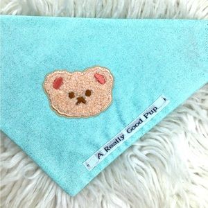 🐶 4 for $16 DOG BANDANA embroidered ( BEARY-ICY) 🐻